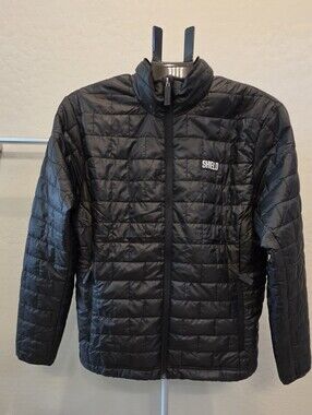 Men's Shield Black Lightweight Quilted Puffer Jacket